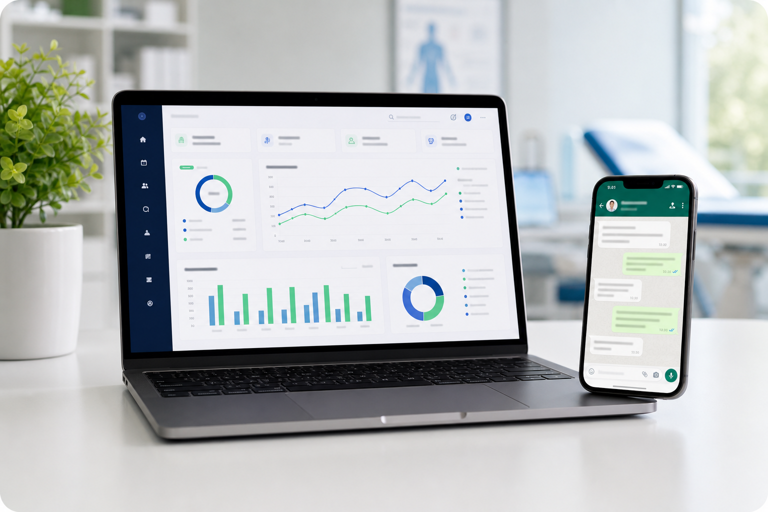 WhatsApp Assistance analytics dashboard